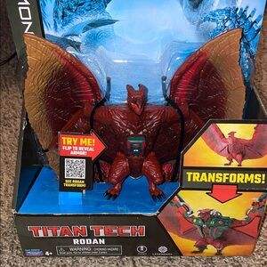 Titan Tech Rodan Transforming Action Figure - Red